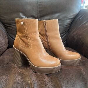 Luck brand leather booties